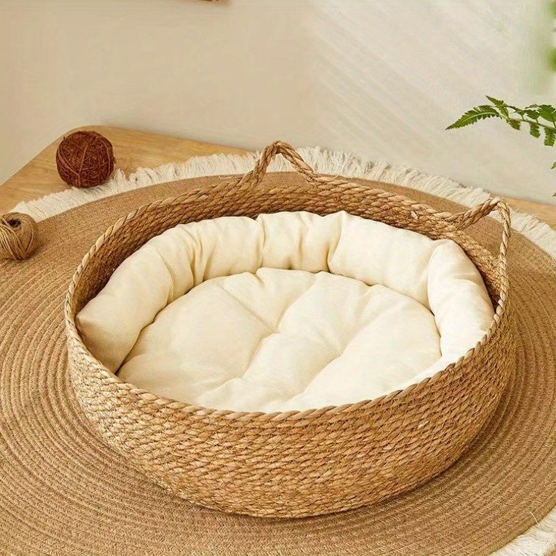 2-Pack Deluxe Linen Cat Beds