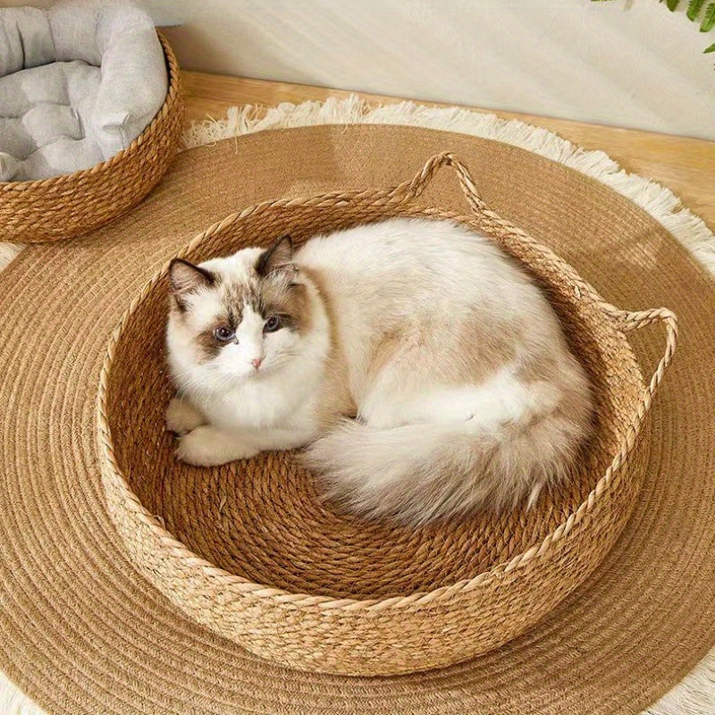 2-Pack Deluxe Linen Cat Beds