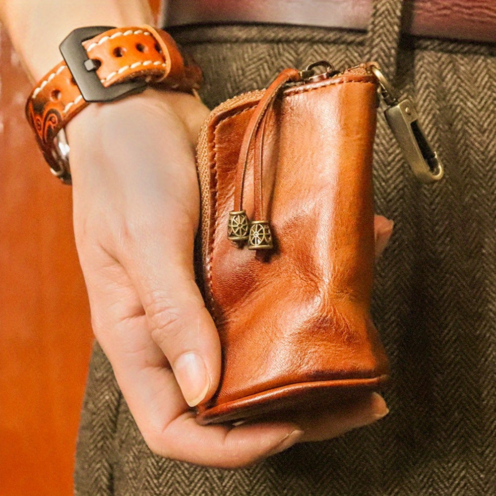 2pcs/ set Viking Wallet Sporran Leather Key Bag