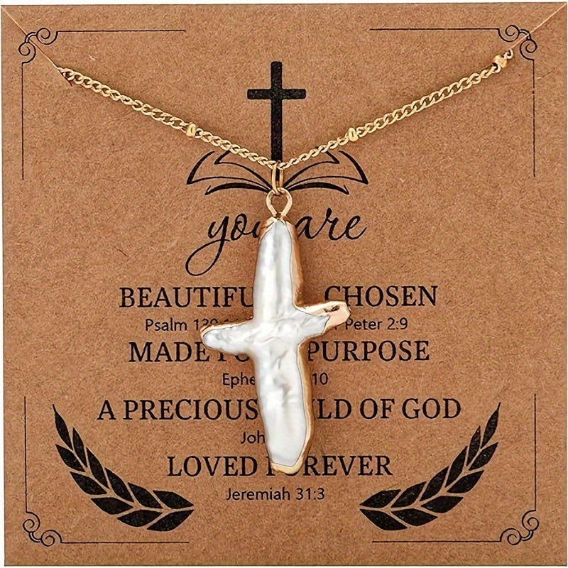 Elegant Cross Pendant Necklace