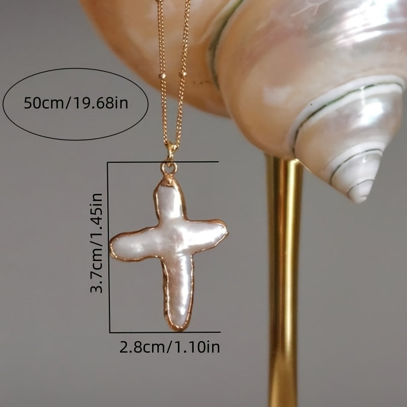 Elegant Cross Pendant Necklace