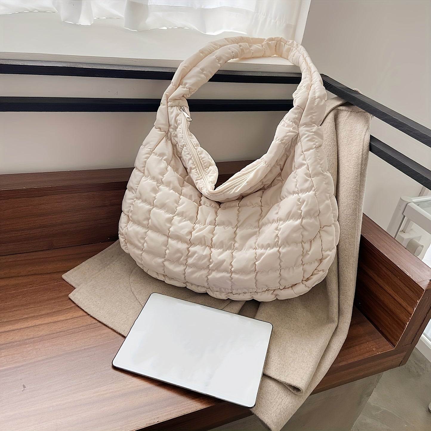 Minimalist Quilted Tote Bag