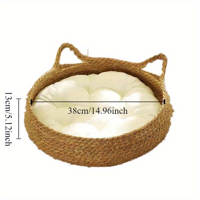 2-Pack Deluxe Linen  Cat Beds