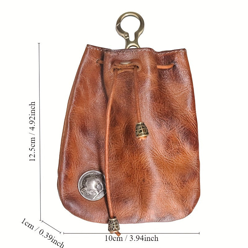 2pcs/ set Viking Wallet Sporran Leather Key Bag