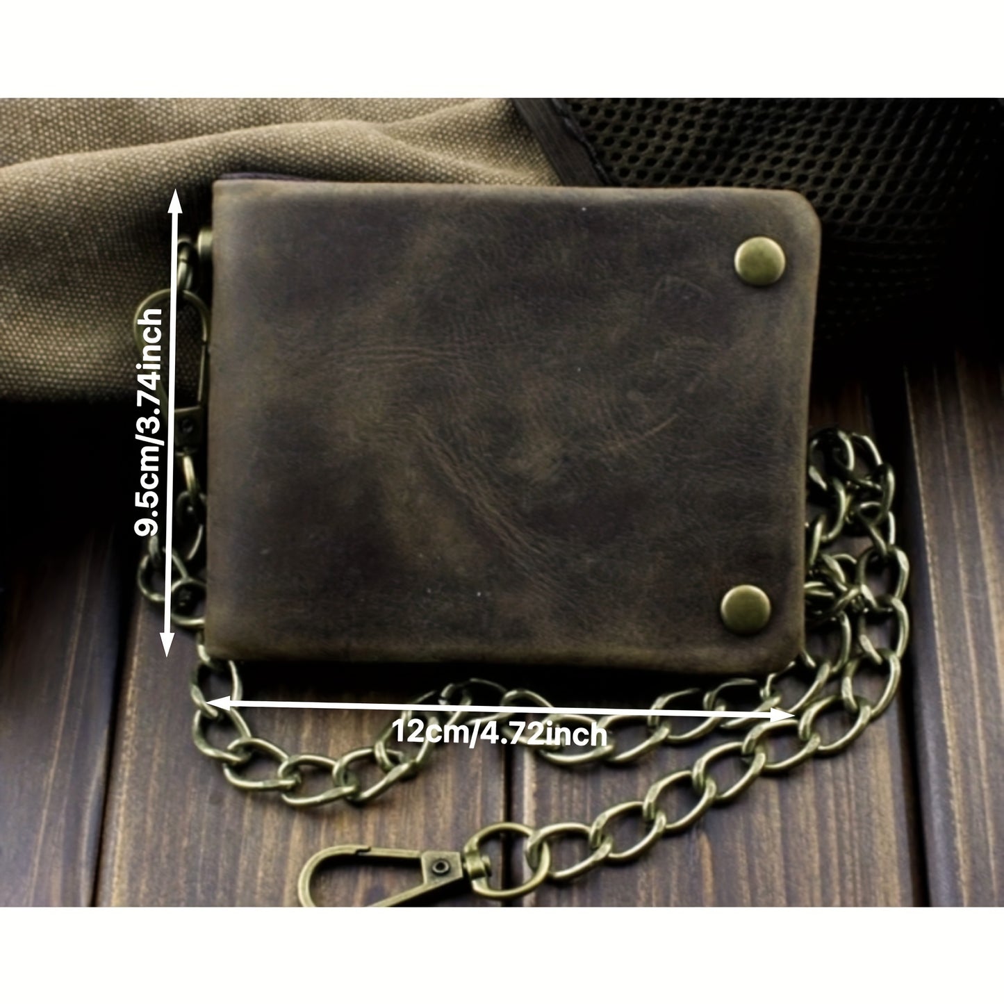 Vintage-Style Luxury Bifold Leather Wallet