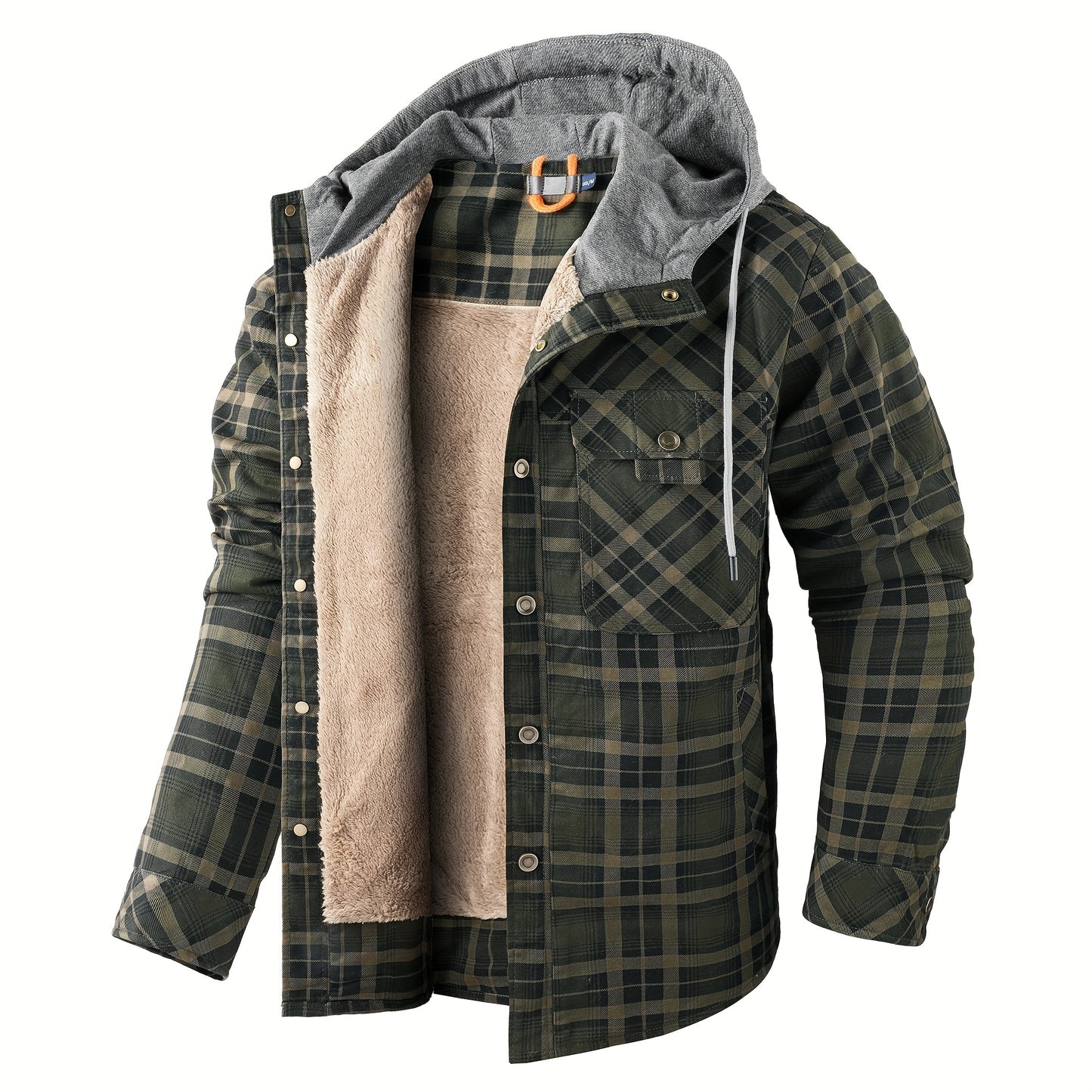 Plaid Fleece Coat