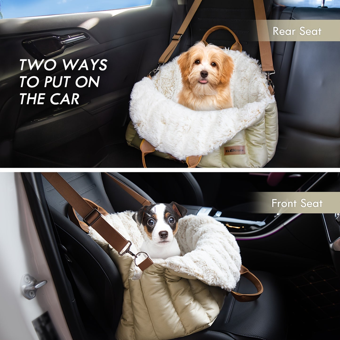 Small Dog Car Seat & Travel Carrier & Pet Bed