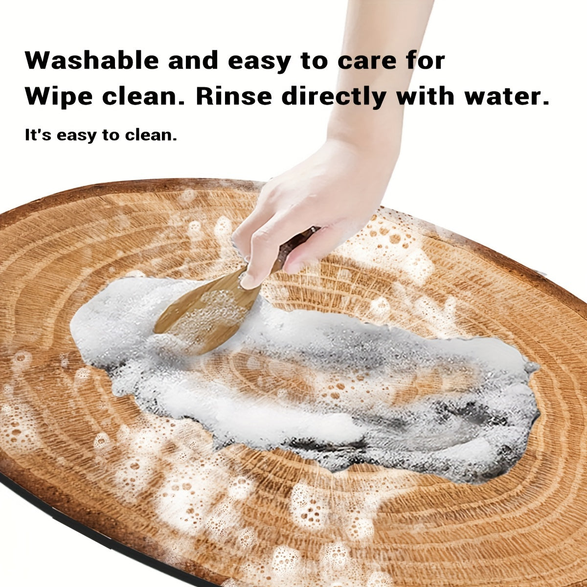 Wood Grain Tree Ring Design Indoor Doormat