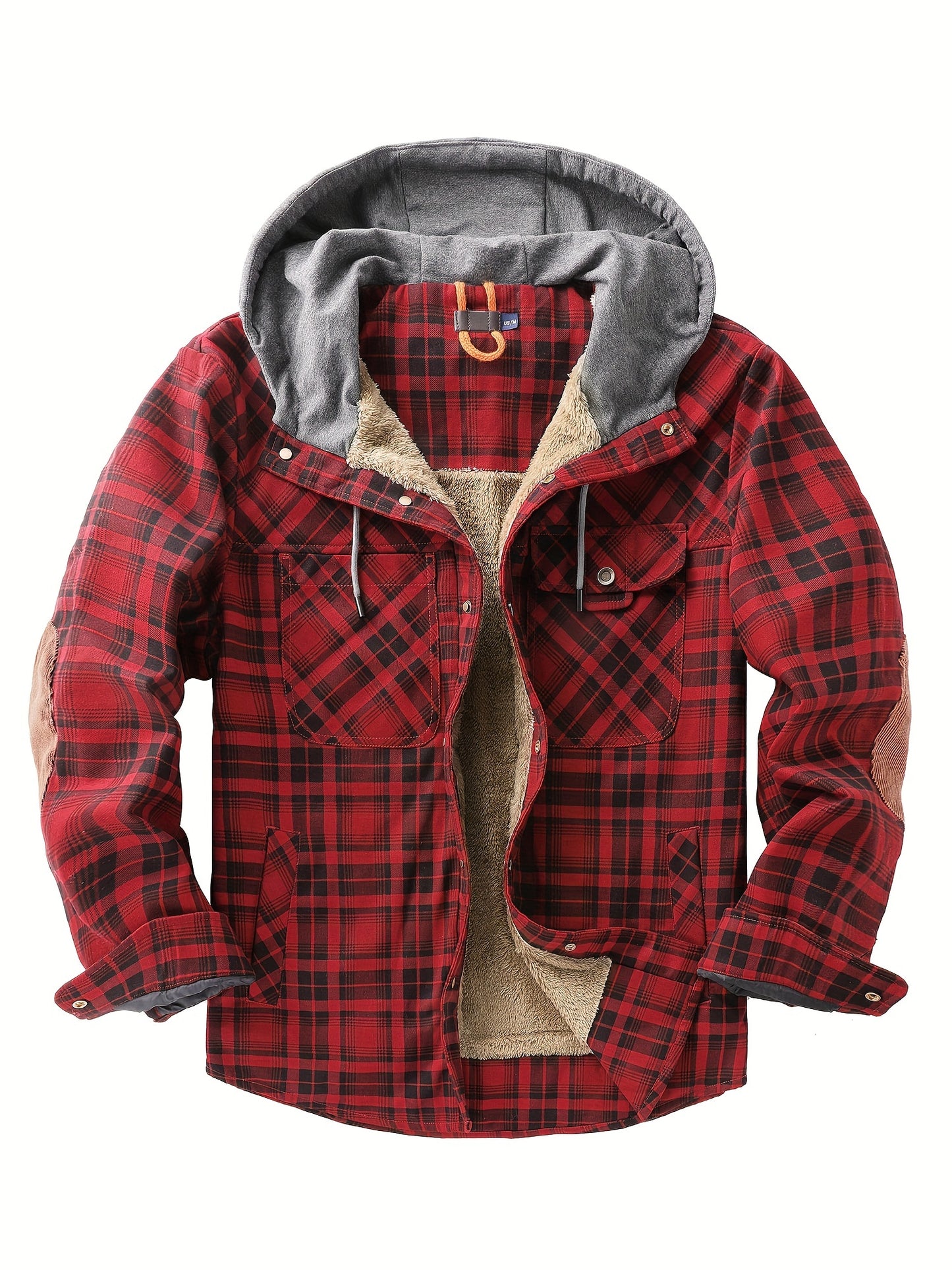 Plaid Fleece Coat