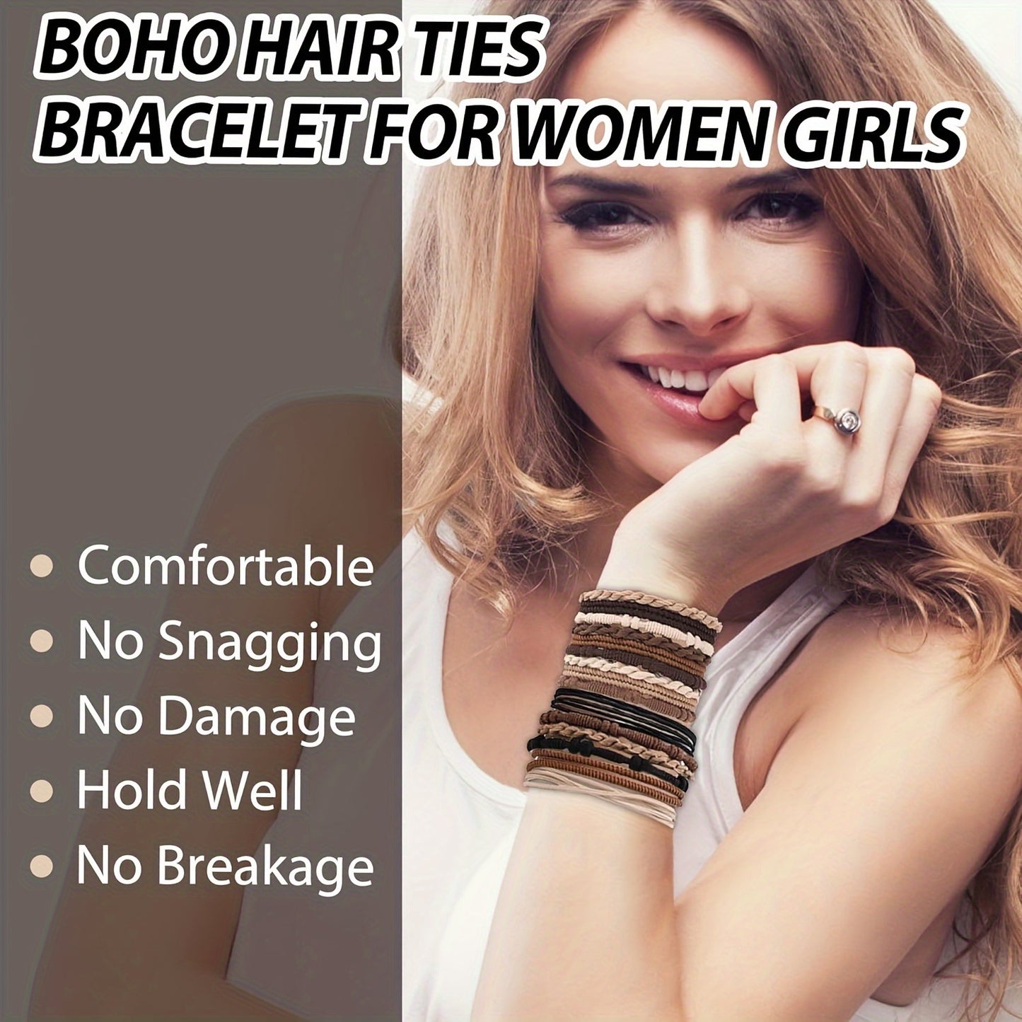 20pcs Boho Chic Hair Tie Set