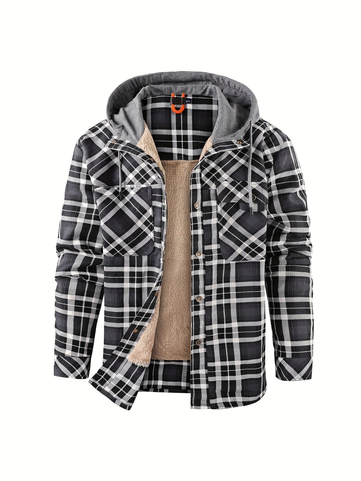 Plaid Fleece Coat