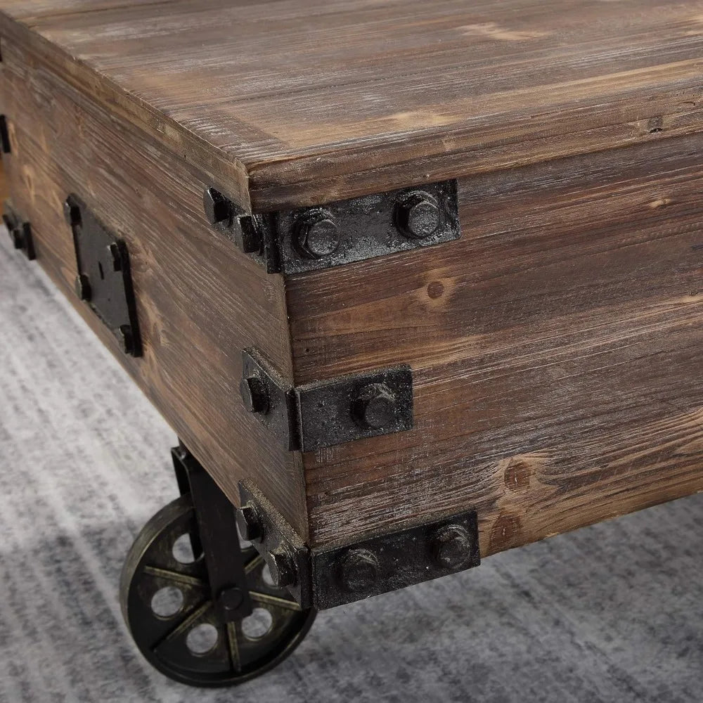 Factory Cart Coffee Table 47.25 Inches