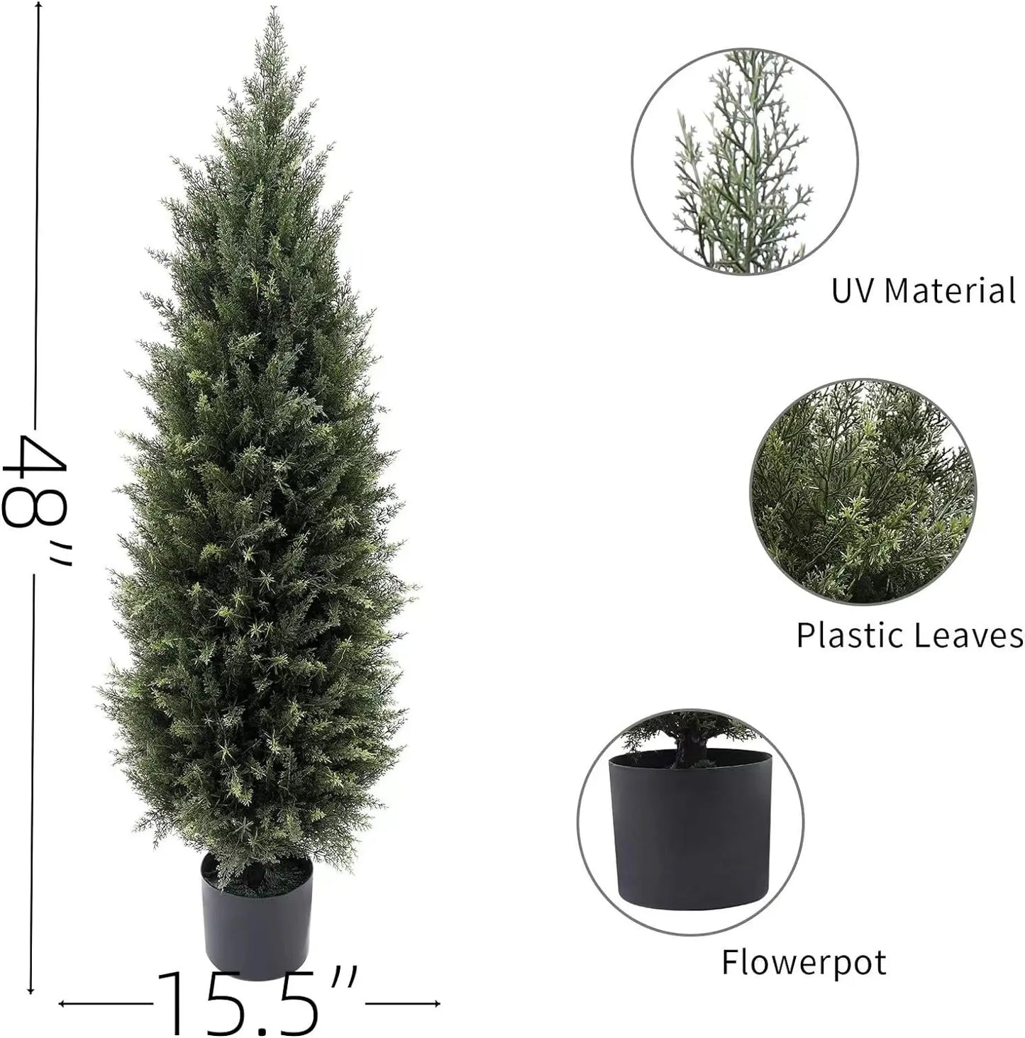 Artificial Cedar Outdoor Christmas tree