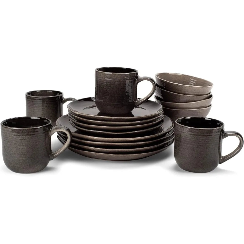 Ceramic Stoneware Dinnerware 16 Piece