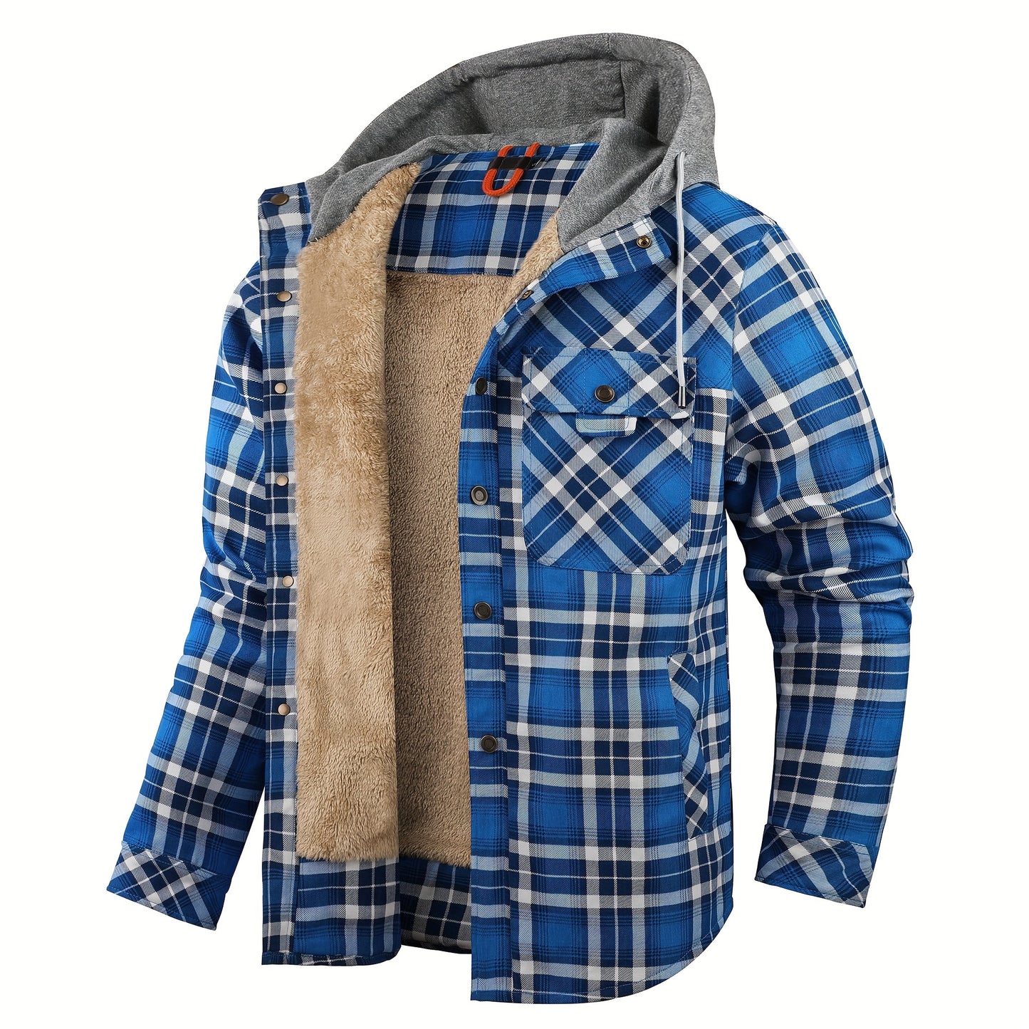 Plaid Fleece Coat