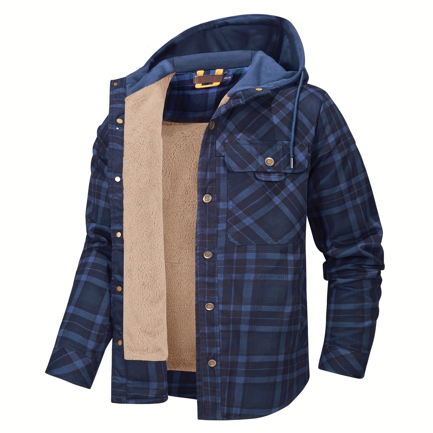 Plaid Fleece Coat