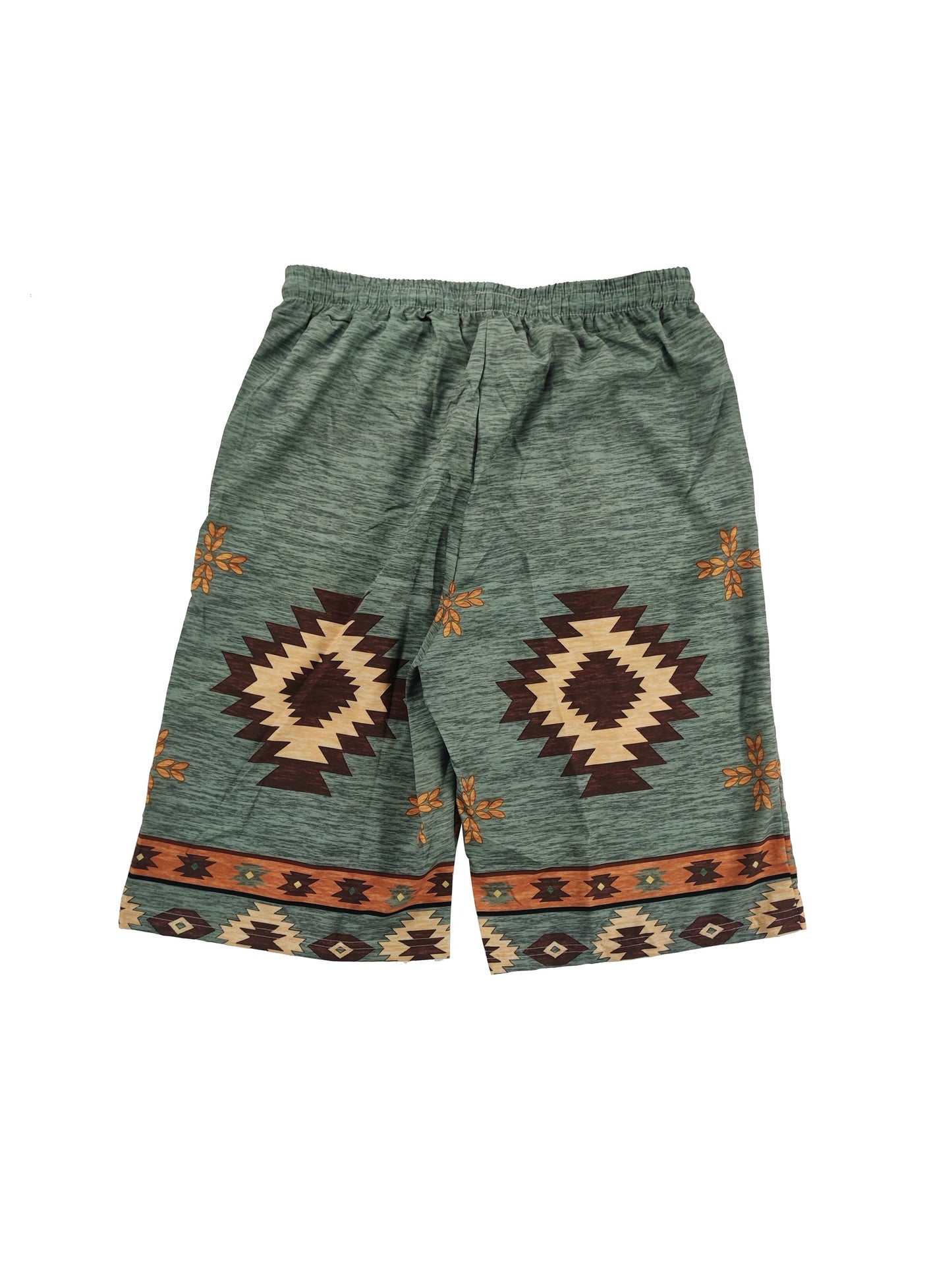 Vibrant Graphic Pattern Shorts - Adjustable Drawstring Waistband